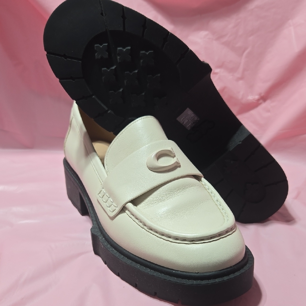 Coach Women's Cream Loafers